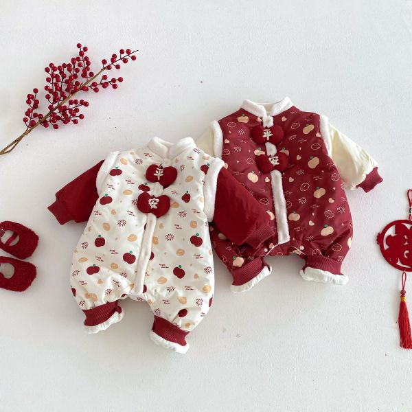 新春平安拜年寶寶連身裝 