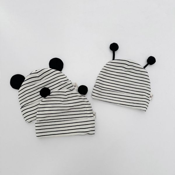 小瓢蟲條紋套頭帽 