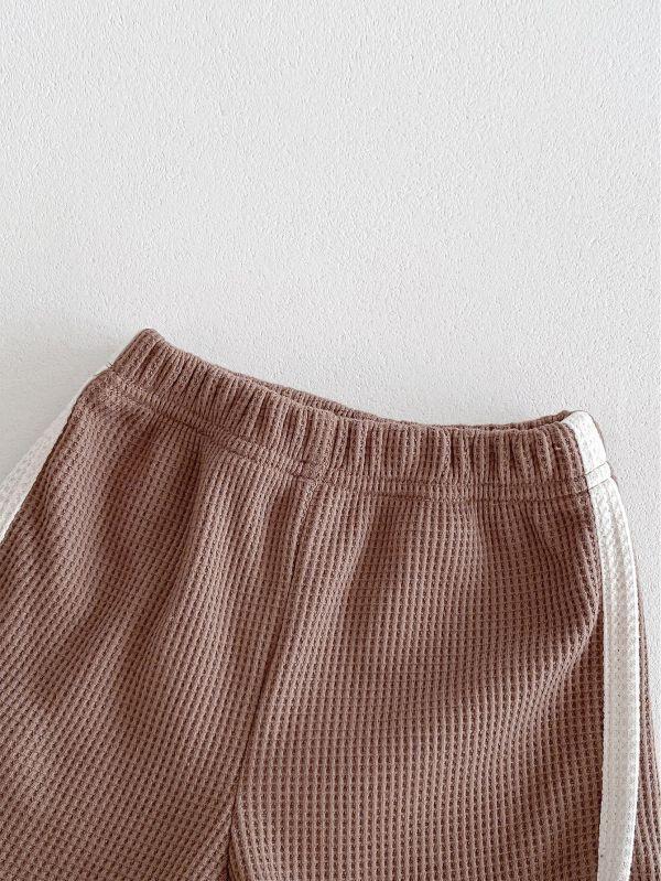 滾邊款！短袖明線休閒套裝 