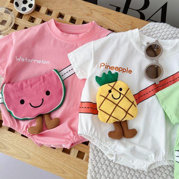 立體夏日水果包屁 