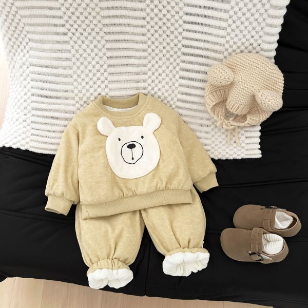 小熊兄弟厚絨套裝 