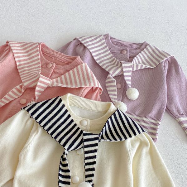 甜莓球球水手針織套裝 