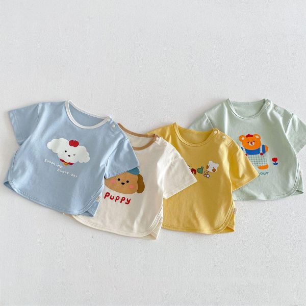 淡淡的可愛動物印花T 