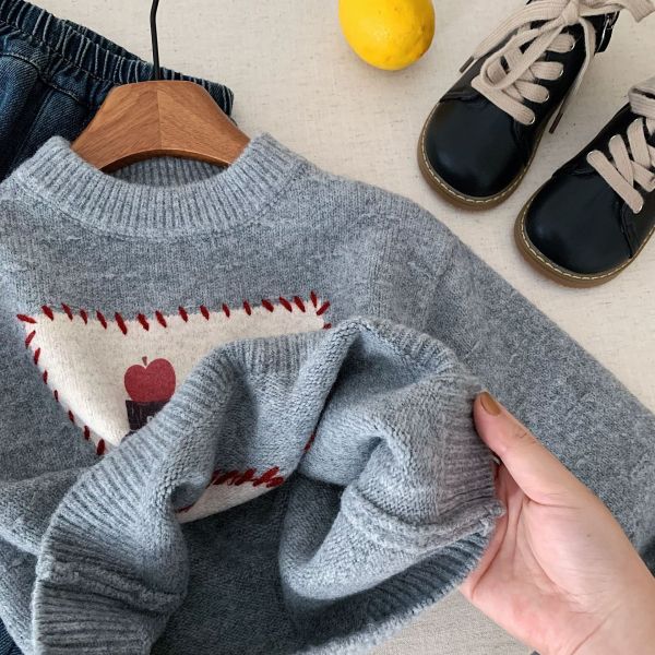 彩繪小企鵝家族針織上衣 