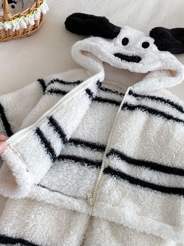 奶油小狗狗軟絨絨套裝 