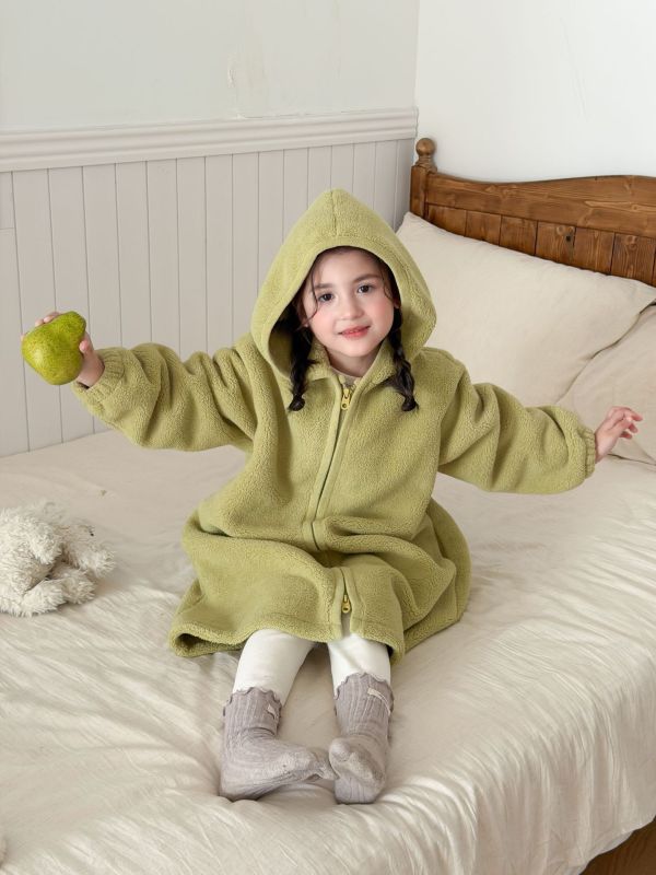 日常百搭珊瑚絨睡袍 