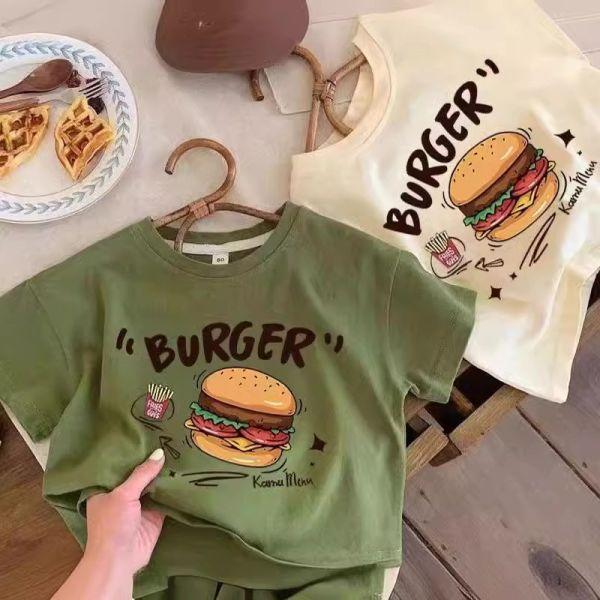 漢堡+珍奶好朋友上衣 