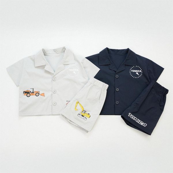TOMICA挖土機短袖套裝 