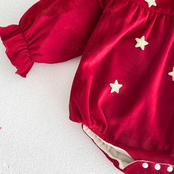 賀年星星款！飛袖包屁 