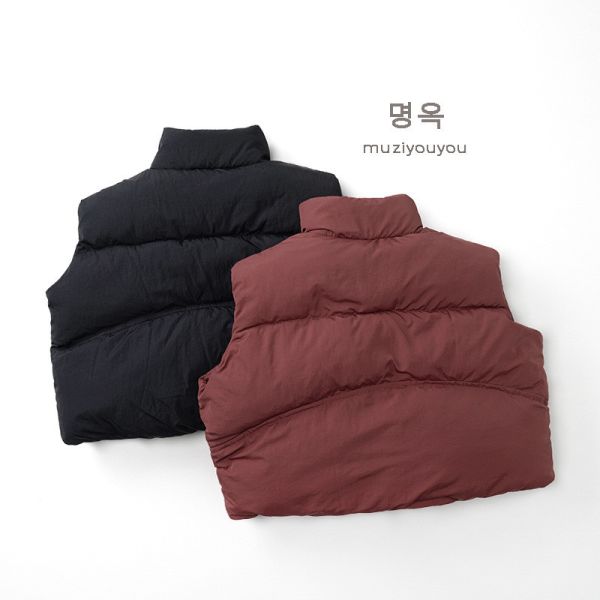 簡約感字母鋪棉立體背心 