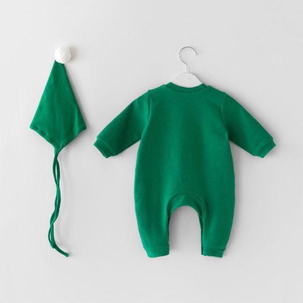 聖誕款！可愛圖案連身衣｜附帽 