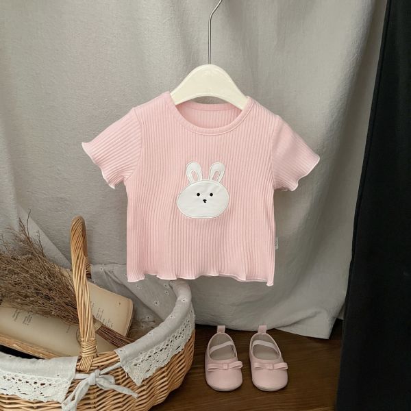 小兔子螺紋彈力T 