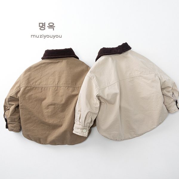 韓系雙大口袋保暖外套 