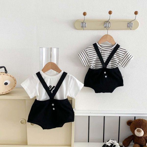 黑白色系！V吊帶套裝 