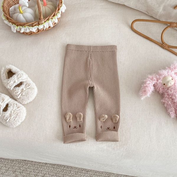 小兔耳朵螺紋寶寶褲 