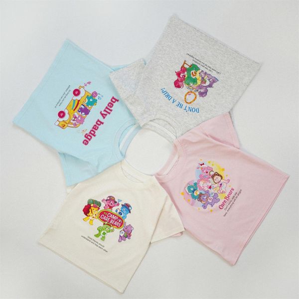 繽紛小熊字母半袖上衣 