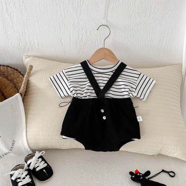 黑白色系！V吊帶套裝 