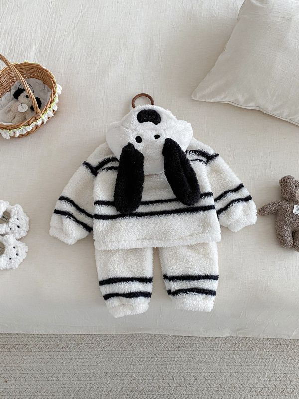 奶油小狗狗軟絨絨套裝 