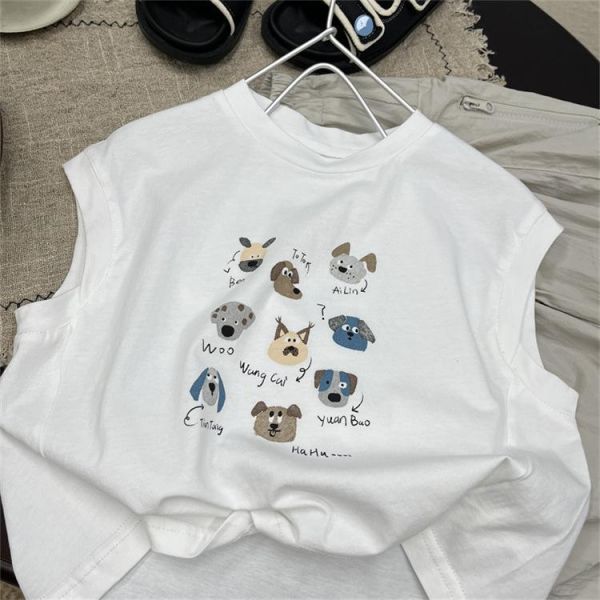 狗狗貓貓夏天無袖上衣 