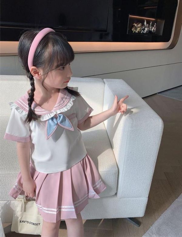 女孩學院風百搭裙兩件組 