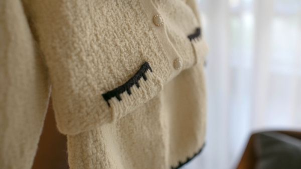 小香風貴氣蝴蝶結針織套裝 