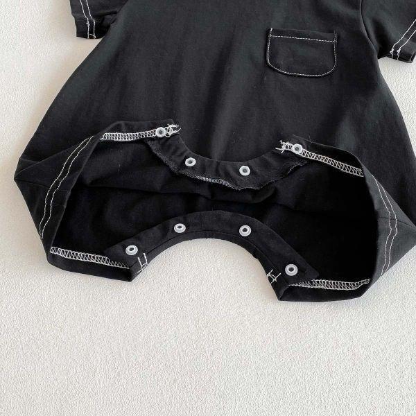 黑白明線兄弟連身衣 