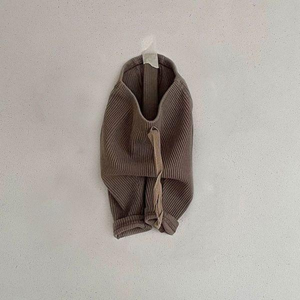 寶寶素色螺紋內搭褲 