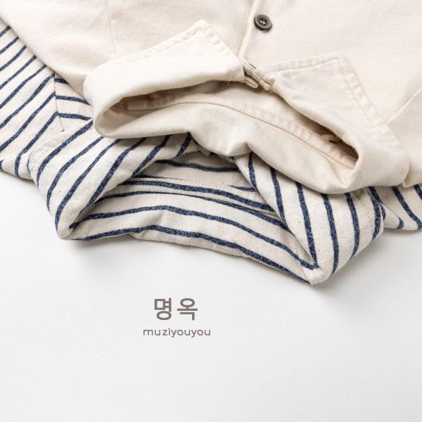 日系百搭條紋休閒T恤 