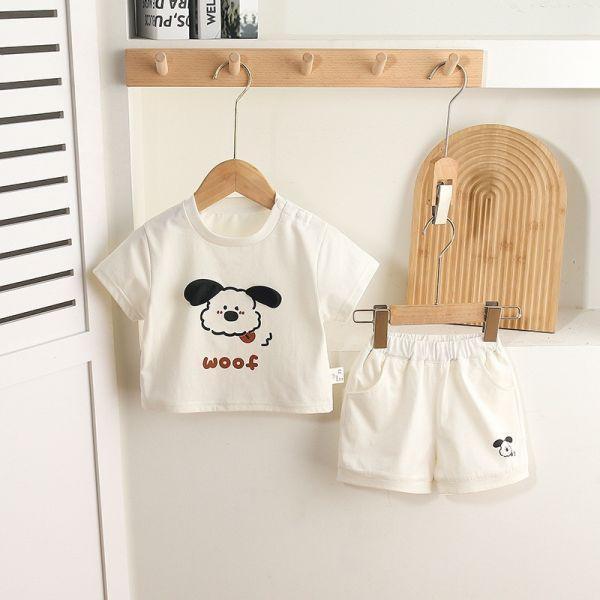 臉紅紅小狗短袖套裝 