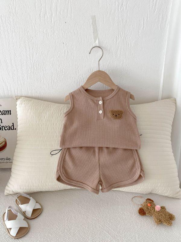 呆呆熊無袖短褲套裝 