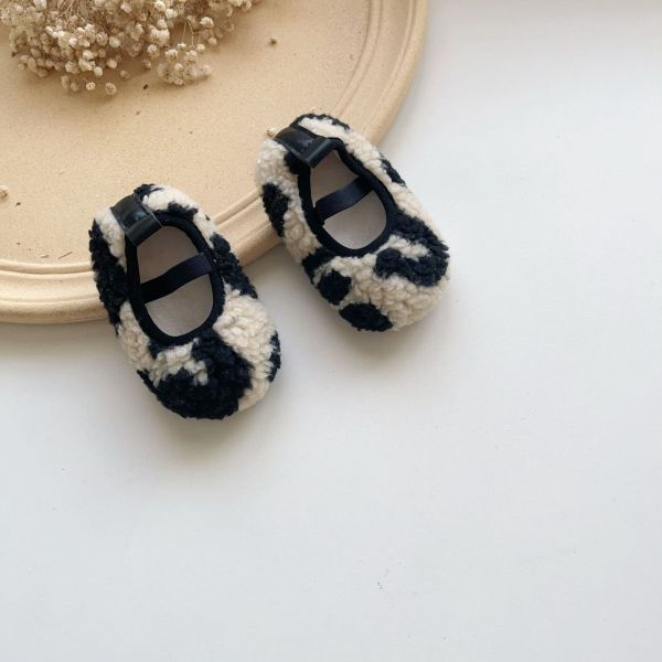 暖絨小熊毛毛學步鞋 