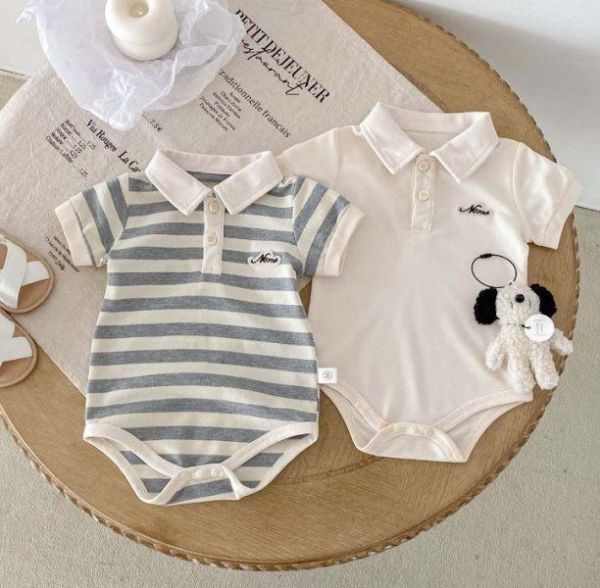 胸前帥氣字母POLO領包屁 