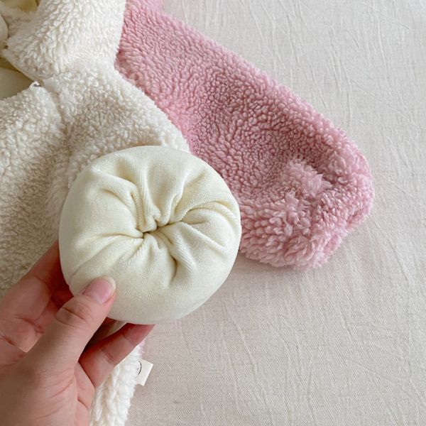 大大蝴蝶耳朵絨毛外套 