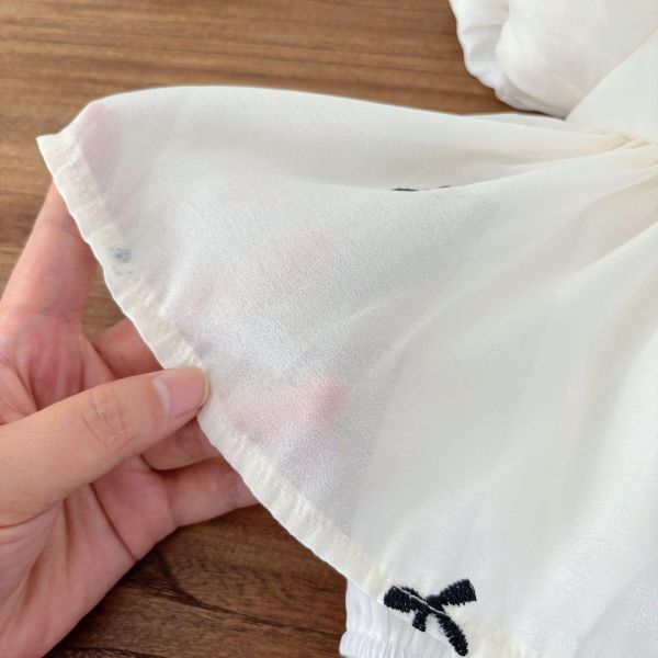 蝴蝶結黑白配滿月包屁 