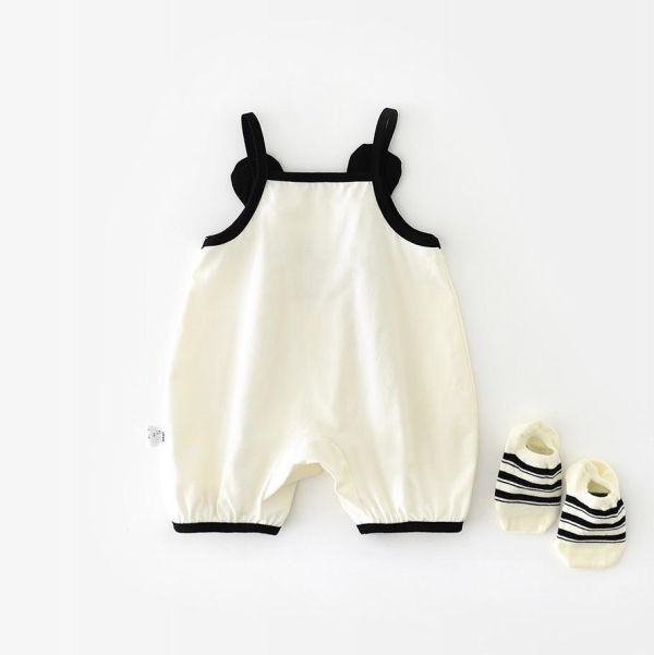 夏天熊貓吊帶連身衣 