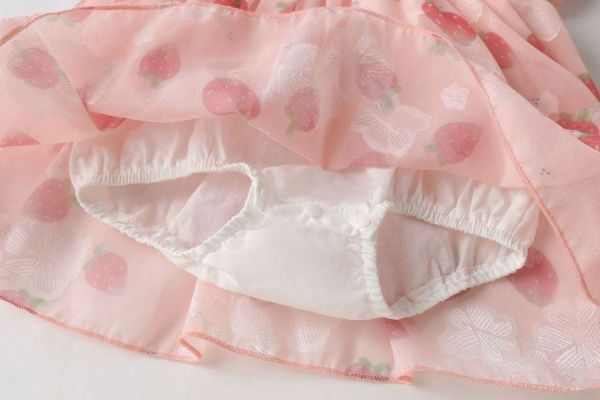 草莓糖霜可愛包屁裙｜附帽 