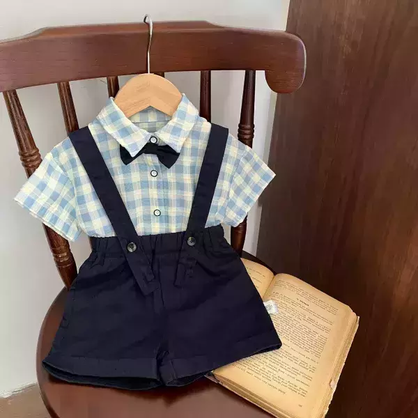 今日最帥周歲吊帶套裝 