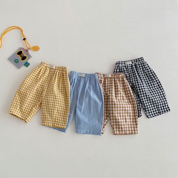 經典小格紋好好搭褲 