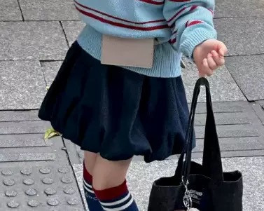 小學院藍調條紋套裝 