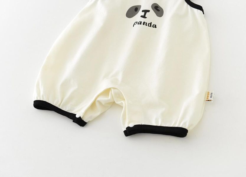 夏天熊貓吊帶連身衣 