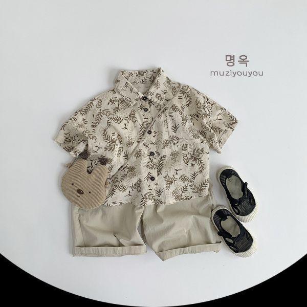 乾燥樹葉日系短衫 