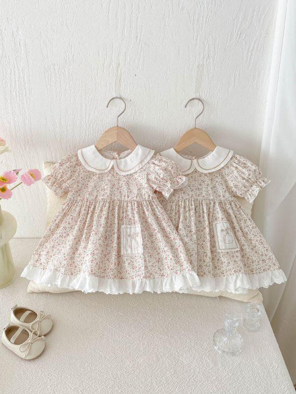 夢幻娃娃領碎花洋裝 