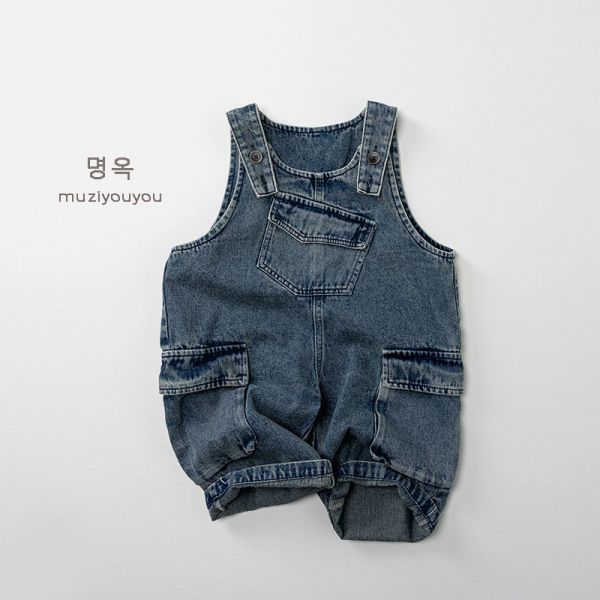 小小冒險家牛仔吊帶褲 