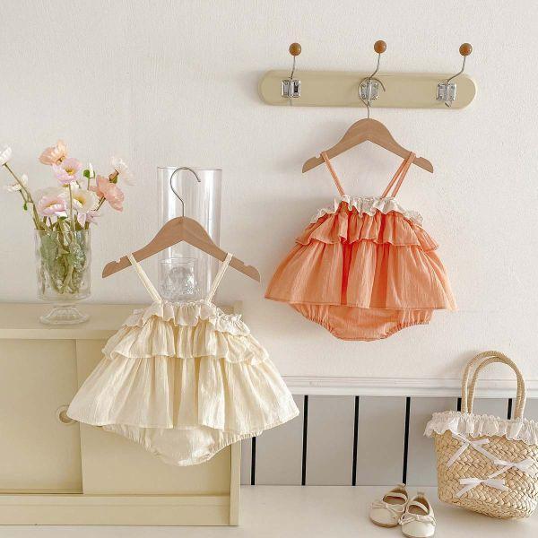 夏季木耳邊滿月包屁 