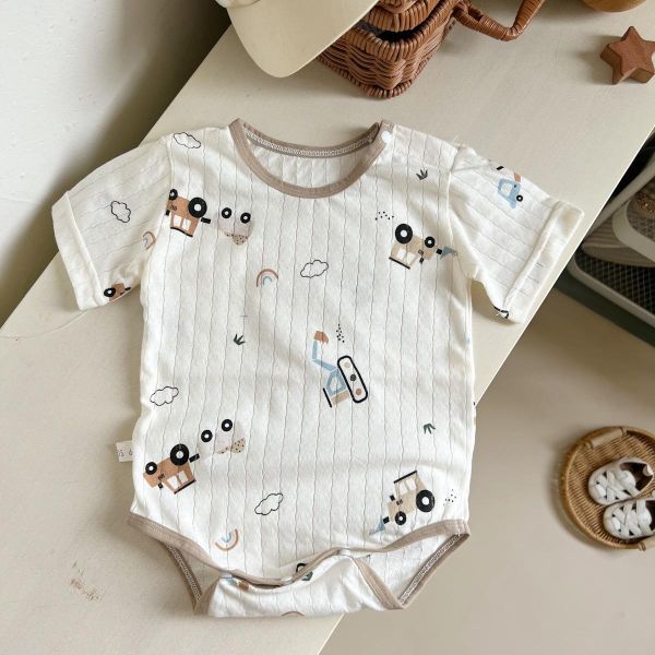 可愛好療癒款滾邊包屁 