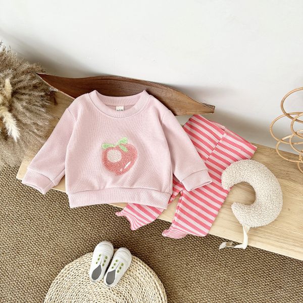 水果大集合條紋褲套裝 