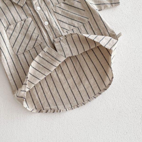 休閒帥氣款！直條紋套裝 