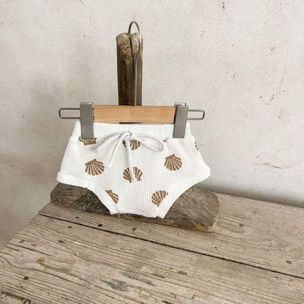 華夫格貝殼吊帶套裝 