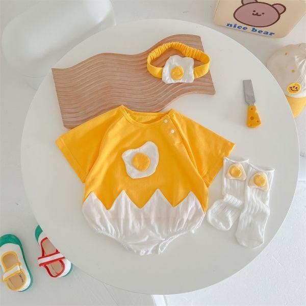 哈哈哈超可愛！蛋殼寶寶｜附髮帶 