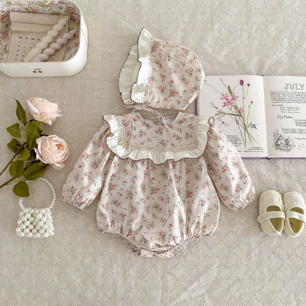 滿月公主花束包屁｜附帽 